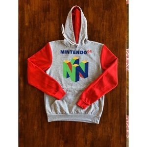⚠️SOLD⚠️Nintendo 64 Logo Colorblock Graphic Hoodie